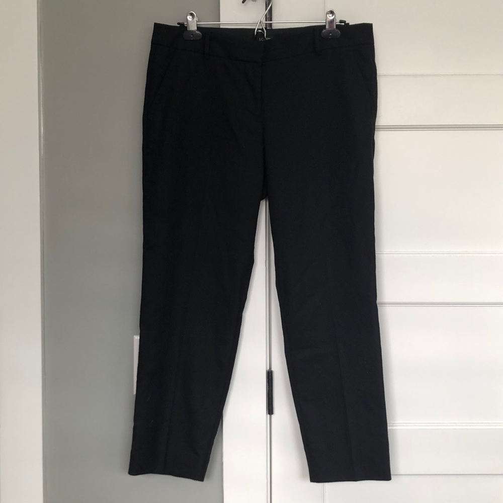 Black Wool J Crew Pants